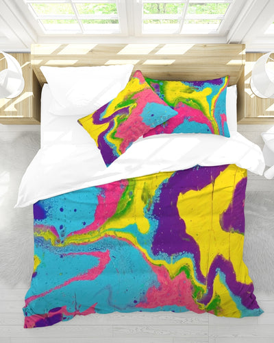 LIQUID POUR Queen Duvet Cover Set