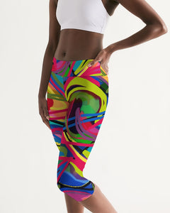 PARADISE IN COLOR Women's Capri Workout Pants