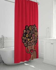 "THE WINKING LADY" Shower Curtain 72"x72"