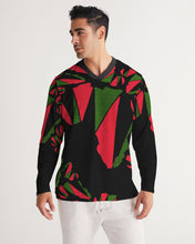 Load image into Gallery viewer, The REAL RBG: RED, BLACK, and GREEN Men&#39;s Long Sleeve Sports Jersey