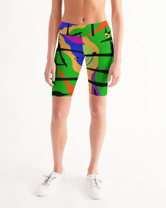 MY GREEN VIBRATION Women's Biker Shorts