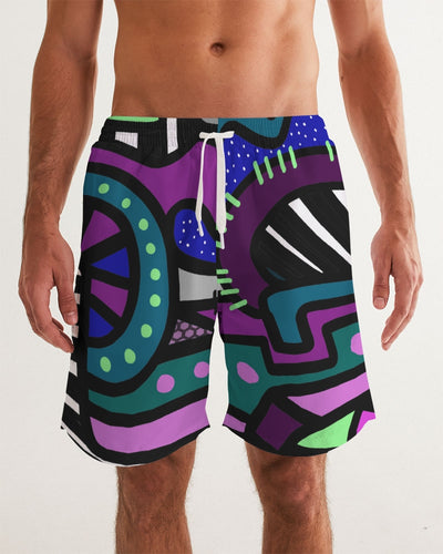 AMETHYST RISING Men's Swim Trunks