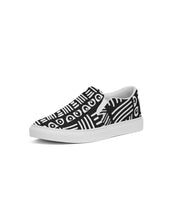 Load image into Gallery viewer, ABSTRACT IN BLACK &amp; WHITE Women&#39;s Slip-On Canvas Shoe