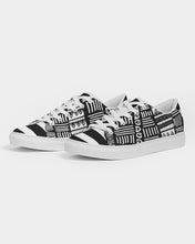 Load image into Gallery viewer, ABSTRACT IN BLACK &amp; WHITE Men&#39;s Leather Sneaker