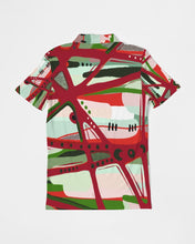 Load image into Gallery viewer, RED BLACK &amp; GREEN - YOU KNOW WHAT IT MEAN Men&#39;s/Unisex Slim Fit Short Sleeve Polo