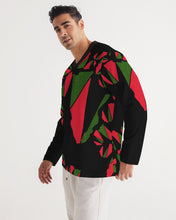 Load image into Gallery viewer, The REAL RBG: RED, BLACK, and GREEN Men&#39;s Long Sleeve Sports Jersey