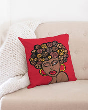 Load image into Gallery viewer, &quot;THE WINKING LADY&quot; Throw Pillowcase 18&quot;x18&quot;