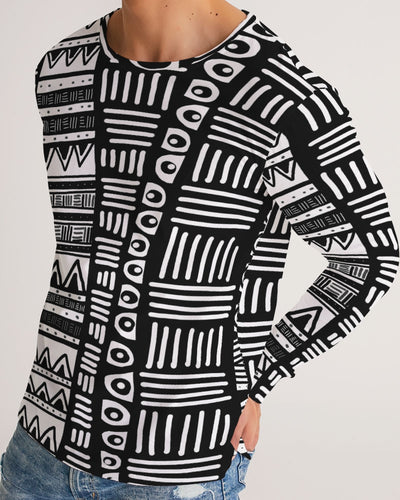 ABSTRACT IN BLACK & WHITE Men's/Unisex Long Sleeve Tee