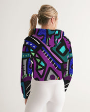Load image into Gallery viewer, AMETHYST RISING Women's Cropped Hoodie