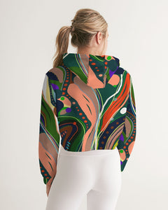 FALL INTO UBIQUITY Women's Cropped Hoodie