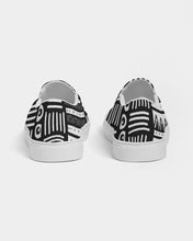 Load image into Gallery viewer, ABSTRACT IN BLACK &amp; WHITE Women&#39;s Slip-On Canvas Shoe