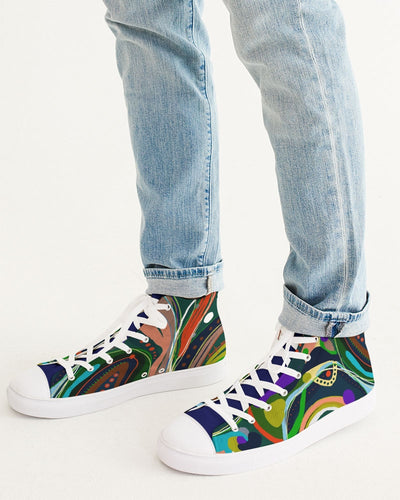 FALL INTO UBIQUITY Men's Hightop Canvas Shoe