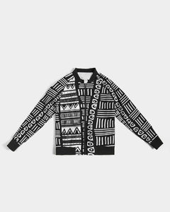 ABSTRACT IN BLACK & WHITE Women's Bomber Jacket