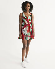 Load image into Gallery viewer, RED BLACK &amp; GREEN - YOU KNOW WHAT IT MEAN Women&#39;s Scoop Neck Skater Dress