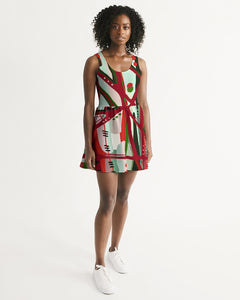 RED BLACK & GREEN - YOU KNOW WHAT IT MEAN Women's Scoop Neck Skater Dress