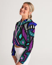 Load image into Gallery viewer, AMETHYST RISING Women's Cropped Hoodie