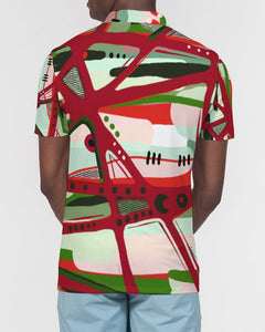 RED BLACK & GREEN - YOU KNOW WHAT IT MEAN Men's/Unisex Slim Fit Short Sleeve Polo