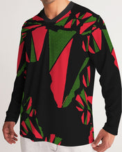 Load image into Gallery viewer, The REAL RBG: RED, BLACK, and GREEN Men&#39;s Long Sleeve Sports Jersey