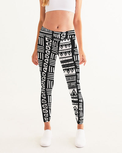 ABSTRACT IN BLACK & WHITE Women's Leggings