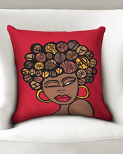 Load image into Gallery viewer, &quot;THE WINKING LADY&quot; Throw Pillowcase 18&quot;x18&quot;