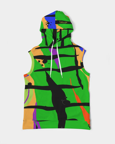 MY GREEN VIBRATION Men's/Unisex Premium Heavyweight Sleeveless Hoodie