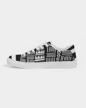 Load image into Gallery viewer, ABSTRACT IN BLACK &amp; WHITE Men&#39;s Leather Sneaker