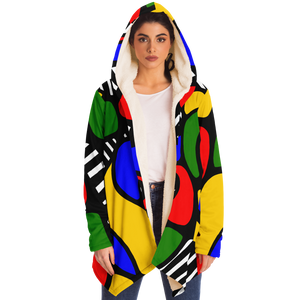 TOO HYPE Plush Hooded Fleece Cardigan