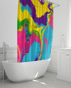 LIQUID POUR Shower Curtain 72"x72"