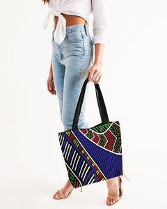 Tribal Vibe Canvas Zip Tote