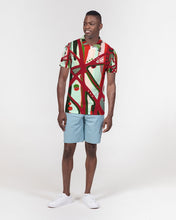 Load image into Gallery viewer, RED BLACK &amp; GREEN - YOU KNOW WHAT IT MEAN Men&#39;s/Unisex Slim Fit Short Sleeve Polo