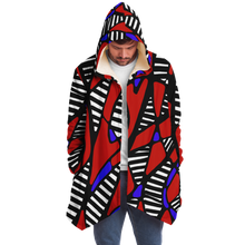 Load image into Gallery viewer, HELIX FELIX Plush Hooded Fleece Cardigan