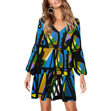 Load image into Gallery viewer, FREE SPIRIT FLEX Casual V-Neck Swing Dress