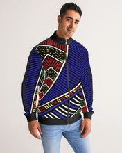 Load image into Gallery viewer, Tribal Vibe Men&#39;s Stripe-Sleeve Track Jacket