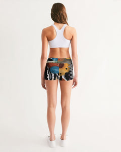 Wild Safari Women Yoga Shorts