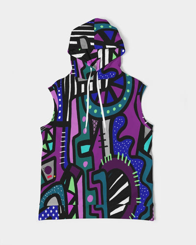 AMETHYST RISING Men's Premium Heavyweight Sleeveless Hoodie