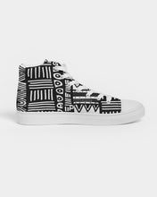 Load image into Gallery viewer, ABSTRACT IN BLACK &amp; WHITE Women&#39;s Hightop Canvas Shoe