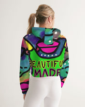 Load image into Gallery viewer, BEAUTIFULLY MADE Women&#39;s Cropped Hoodie