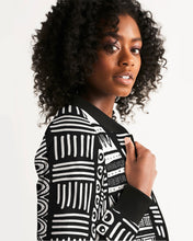 Load image into Gallery viewer, ABSTRACT IN BLACK &amp; WHITE Women&#39;s Bomber Jacket